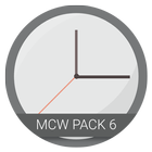 Material Clock Widgets - P6 ไอคอน