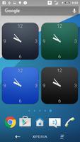 Material Clock Widgets - P6 โปสเตอร์