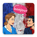 الحوارات اليومية بالغة الفرنسية لتعلم الفرنسية أيقونة