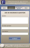 Insurance Quotes and Questions capture d'écran 1