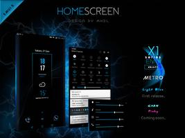 X1S Metro EMUI 5 Theme (Black) الملصق