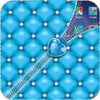 Blue Diamond Zipper bloqueio ícone