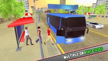 treinador ônibus turista transporte simulador Cartaz