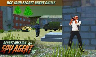 Secret Mission Spy Agent 3D capture d'écran 1