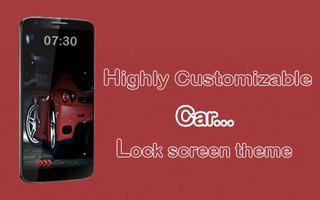 Car Lock Screen- Racing Car HD capture d'écran 1