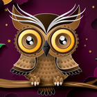 abstract owl live wallpaper icône