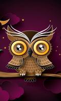 abstract owl live wallpaper poster