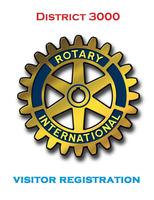 Rotary Visitor Registration poster