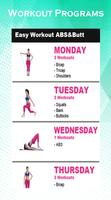 Abs & butt Easy Workout - Wome Affiche