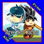 Three Hero Racing Adventure Zeichen