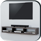 TV Shelves Design Zeichen