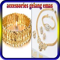 accessories gelang emas الملصق