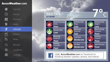 AccuWeather for Sony Google TV スクリーンショット 3