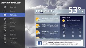 AccuWeather for Sony Google TV スクリーンショット 1