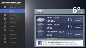 AccuWeather for Sony Google TV スクリーンショット 2