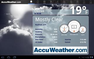 AccuWeather for Sony Tablet S Cartaz