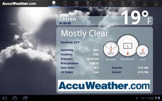 AccuWeather for Sony Tablet S पोस्टर