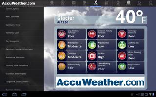 AccuWeather for Sony Tablet S imagem de tela 2