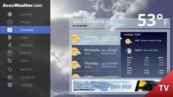 AWX: AccuWeather for Google TV اسکرین شاٹ 1