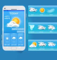 Genaue Wettervorhersage & Widget:Wetter for German Plakat