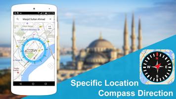 Kompass 360 Navigator: GPS Richtung Finder Plakat