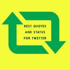 Best Quotes and Status for Twitter ไอคอน