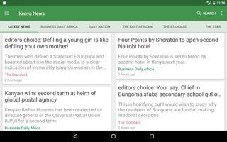 برنامه‌نما Kenya News عکس از صفحه