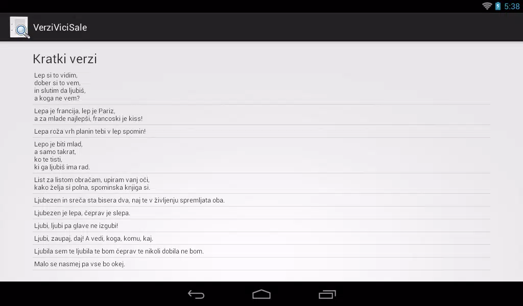 Verzi, Vici, Šale, ... APK for Android Download