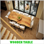 Unique Wooden Table for Dining Room أيقونة