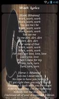 Rihanna Work Lyrics screenshot 1