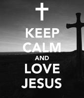 Keep Calm and Love Jeus Affiche