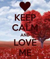 Keep Calm And Love Me Cartaz