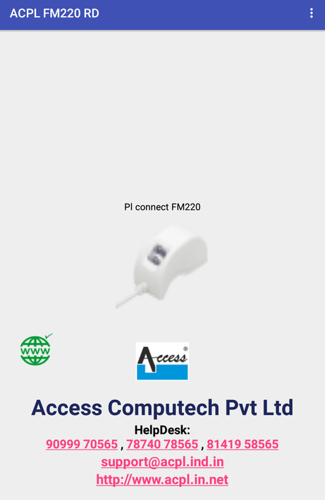 ACPL FM220 Registered Device screenshot 5