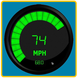 Cool Digital Speedometer icône