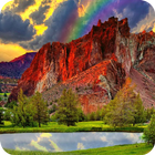 Red Mountain Live Wallpaper أيقونة
