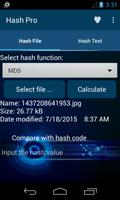 برنامه‌نما Hash File Hash Text - Hash Pro عکس از صفحه