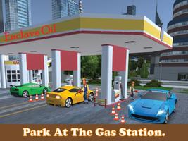 Poster Sport car parcheggio Pro & gas