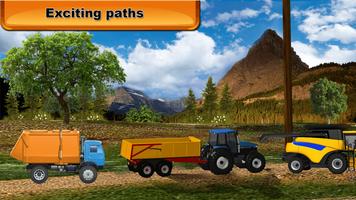 Real tracteur Farming Driving et transport SIM 17 capture d'écran 1