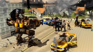 Zombie Robot War : City Rescue from Zombies Ekran Görüntüsü 1
