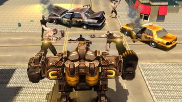 Zombie Robot War : City Rescue from Zombies Ekran Görüntüsü 2