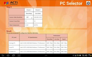 ACTi PC Selector capture d'écran 1