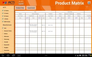 ACTi Product Matrix capture d'écran 1