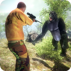 Gorilla Animals Hunting 3D Wild Apes Shooting 2018 icône