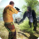 Gorilla Animals Hunting 3D Wild Apes Shooting 2018 biểu tượng