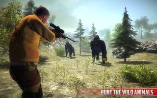 Gorilla Animals Hunting 3D Wild Apes Shooting 2018 ảnh chụp màn hình 2