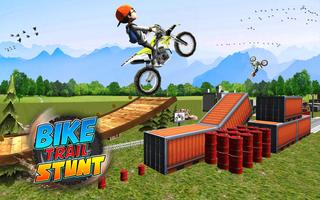 Bike Trail Stunt Tricks Jeux de course de moto Affiche