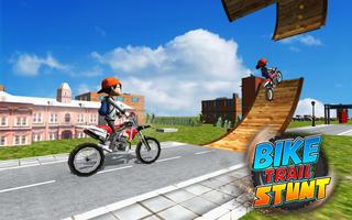 Bike Trail Stunt Tricks Moto jogos de corrida imagem de tela 1