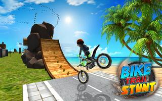 Bike Trail Stunt Tricks Moto jogos de corrida imagem de tela 2