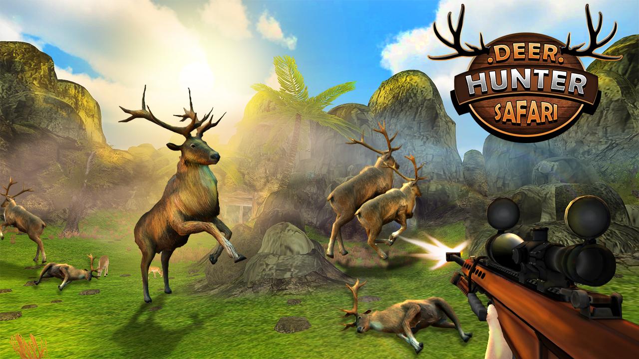 Deer Hunting Animals Sniper Safari Hunter โ ป ส เ ต อ ร.