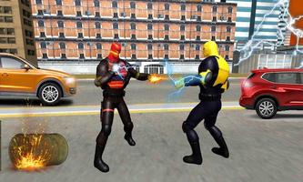 Pertempuran Kejahatan Kota Multi Panther Hero screenshot 2
